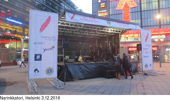 Narinkkatori, Helsinki 3.12.2016